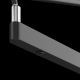 Aplice, corpuri de iluminat pentru pereti - Aplica LED de perete directionabila design modern Fad negru mat