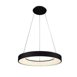Pendule, Lustre suspendate - Lustra LED cu telecomanda design circular SANTANA 60 CCT BK