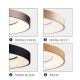 Pendule, Lustre suspendate - Lustra LED cu telecomanda design circular SANTANA 80 CCT BK
