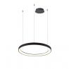 Lustra LED cu telecomanda design circular AGNES 48 DIMM CCT SWITCH BK
