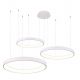 Pendule, Lustre suspendate - Lustra LED XXL cu telecomanda design circular AGNES 38+58+78 DIMM CCT SWITCH WH