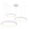 Lustra LED XXL cu telecomanda design circular AGNES 38+58+78 DIMM CCT SWITCH WH