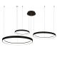 Pendule, Lustre suspendate - Lustra LED XXL cu telecomanda design circular AGNES 38+58+78 DIMM CCT SWITCH BK