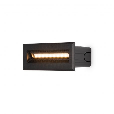 Spoturi - Spot LED incastrabil scari / perete exterior IP65 Bosca negru 13,7cm