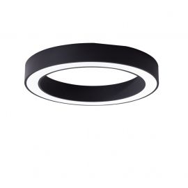 Lustre aplicate - Lustra LED cu telecomanda design slim circular MARCO TOP 60 CCT BK