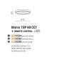 Lustre aplicate - Lustra LED cu telecomanda design slim circular MARCO TOP 80 CCT WH