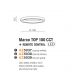 Lustre aplicate - Lustra LED cu telecomanda design slim circular MARCO TOP 100 CCT WH