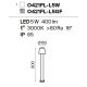 Stalpi - Stalp LED mic pentru iluminat exterior IP65 Harz alb