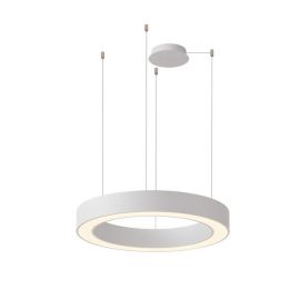 Lustra LED cu telecomanda design circular MARCO 80 CCT WH