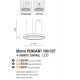 Pendule, Lustre suspendate - Lustra LED cu telecomanda design circular MARCO 100 CCT BK