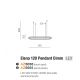 Pendule, Lustre suspendate - Lustra LED XXL suspendata design modern ELENA 120 DIMM BK
