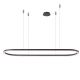 Pendule, Lustre suspendate - Lustra LED XXL suspendata design modern ELENA 150 DIMM BK