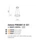 Pendule, Lustre suspendate - Lustra LED cu telecomanda design circular ANTONIO 41 CCT CO