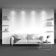 Plafoniere cu spoturi, Spoturi aplicate - Spot LED aplicat, plafoniera design tehnic Alfa alb, negru 10cm