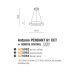 Pendule, Lustre suspendate - Lustra LED cu telecomanda design circular ANTONIO 61 CCT BK