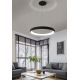 Pendule, Lustre suspendate - Lustra LED cu telecomanda design circular ANTONIO 81 CCT BK