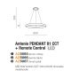 Pendule, Lustre suspendate - Lustra LED cu telecomanda design circular ANTONIO 81 CCT GO
