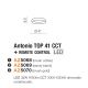 Plafoniere - Lustra LED cu telecomanda design circular ANTONIO TOP 41 CCT BK