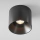 Plafoniere cu spoturi, Spoturi aplicate - Spot LED aplicat, plafoniera dimabila design tehnic Alfa negru 12,5cm, 3000K