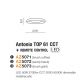 Plafoniere - Lustra LED cu telecomanda design circular ANTONIO TOP 61 CCT BK