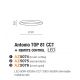 Plafoniere - Lustra LED cu telecomanda design circular ANTONIO TOP 81 CCT BK