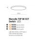 Plafoniere - Lustra LED design circular MARCELLO TOP 80 CCT SWITCH WH