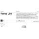 Plafoniere cu spoturi, Spoturi aplicate - Spot LED aplicat directionabil design tehnic Focus negru, 4000K