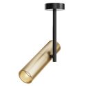 Spot aplicat directionabil design tehnic Elti negru, auriu