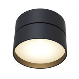 Plafoniere cu spoturi, Spoturi aplicate - Spot LED aplicat design modern Onda 4000K negru 12cm