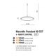 Pendule, Lustre suspendate - Lustra LED cu telecomanda design circular MARCELLO 60 CCT GO