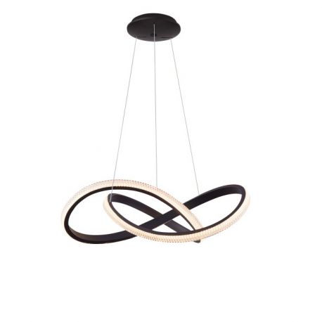 Pendule, Lustre suspendate - Lustra LED cu telecomanda design modern INFINITY 80 CCT BK