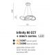 Pendule, Lustre suspendate - Lustra LED cu telecomanda design modern INFINITY 80 CCT GO