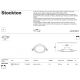 Plafoniere cu spoturi, Spoturi aplicate - Spot LED incastrabil design tehnic Stockton alb
