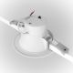 Plafoniere cu spoturi, Spoturi aplicate - Spot LED incastrabil design tehnic Stockton alb