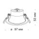 Plafoniere cu spoturi, Spoturi aplicate - Spot LED incastrabil design tehnic Stockton alb