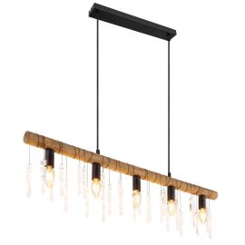 Pendule, Lustre suspendate - Lustra suspendata design modern Kira I negru, maro