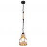 Pendul design modern Halia negru, maro 14cm