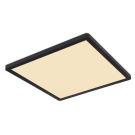 Plafoniere - Plafoniera LED design slim Sapana negru 42x42cm