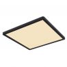 Plafoniera LED design slim Sapana negru 42x42cm