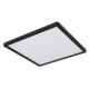 Plafoniere - Plafoniera LED design slim Sapana negru 42x42cm