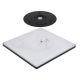 Plafoniere - Plafoniera LED design slim Sapana negru 42x42cm