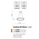 Pendule, Lustre suspendate - Lustra LED suspendata design modern ANDREA 60 3000K DIMM BK