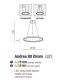 Pendule, Lustre suspendate - Lustra LED suspendata design modern ANDREA 80 3000K DIMM GO