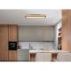 Plafoniere - Plafoniera LED cu aspect lemn design dreptunghiular DORO 18W