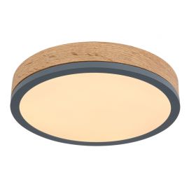 Plafoniere - Plafoniera LED cu aspect lemn design slim DORO 30cm, 12W
