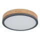 Plafoniere - Plafoniera LED cu aspect lemn design slim DORO 30cm, 12W