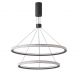 Lustra LED suspendata design modern DIEGO 60+40 3000K DIMM BK