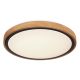 Plafoniere - Plafoniera LED cu aspect lemn design modern Bruno maro 30,7cm 12W