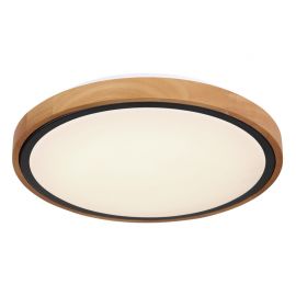 Plafoniere - Plafoniera LED cu aspect lemn design modern Bruno maro 30,7cm 12W