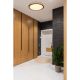 Plafoniere - Plafoniera LED cu aspect lemn design modern Bruno maro 30,7cm 12W